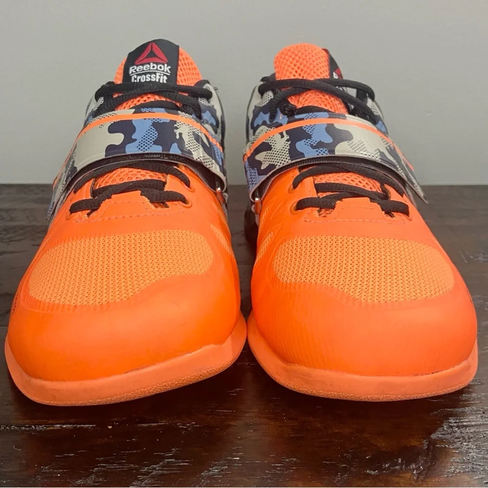 Reebok Men’s Crossfit Lifter 2.0 Electric Peach 9.5 Blue Camo